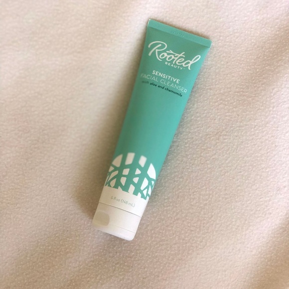 rooted beauty sensitive facial cleanser